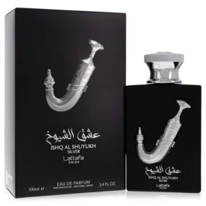 Ishq Al Shuyukh Silver – Eau de Parfum 100 ml | Fraîcheur fruitée & élégance boisée